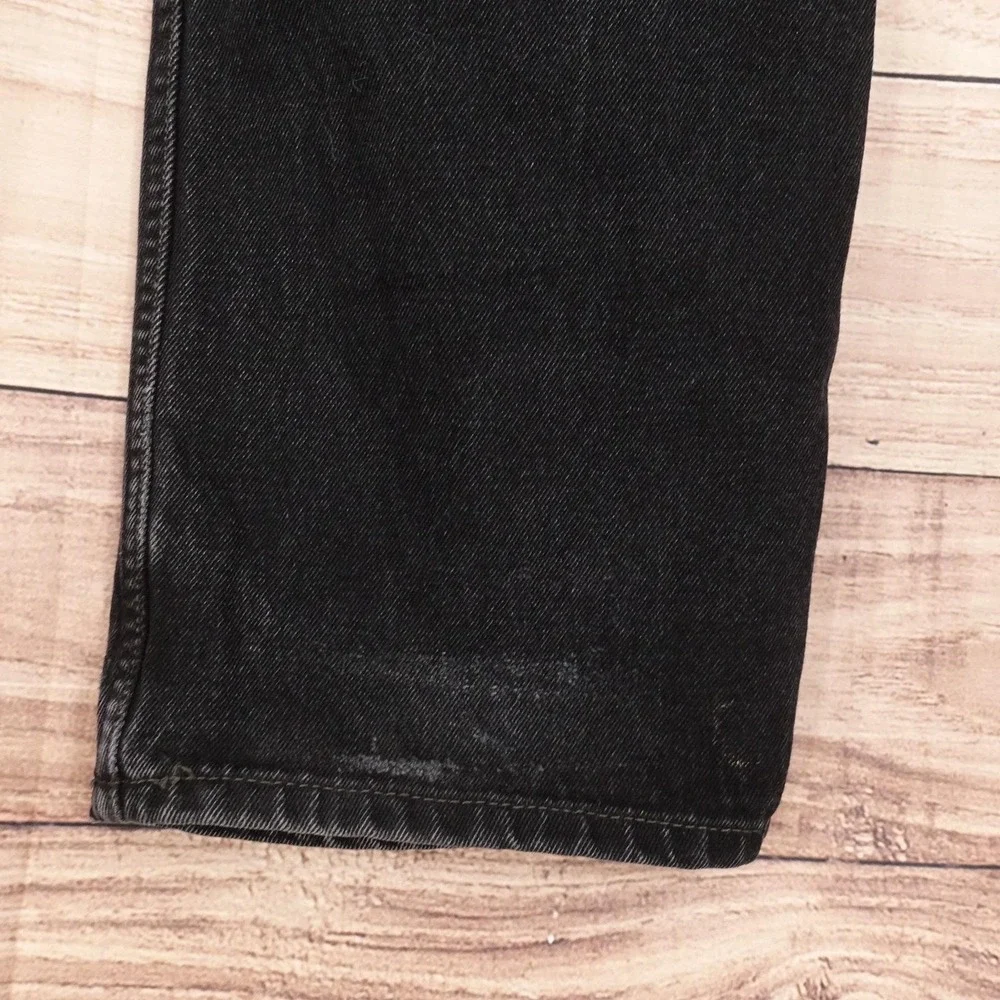 Levis 550 Jeans Mens 37x31 (38x32) Black Charcoal Relaxed Fit Denim Pants